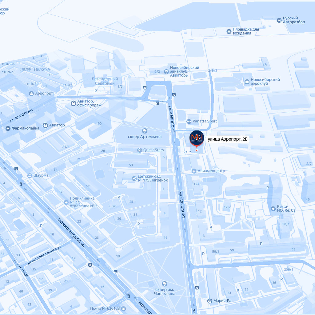 Карта Новосибирска